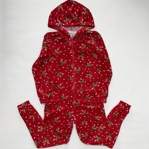 Weekend Edition Christmas Red Deer Sleepwear Pajama Onesie, Youth XS